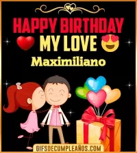 GIF Happy Birthday Love Kiss gif Maximiliano